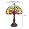 Dragonfly Genuine Stained Glass Lamp with Satin Bronze Finish Base - Perfect for a Living Room, Bedroom, Office, & More
